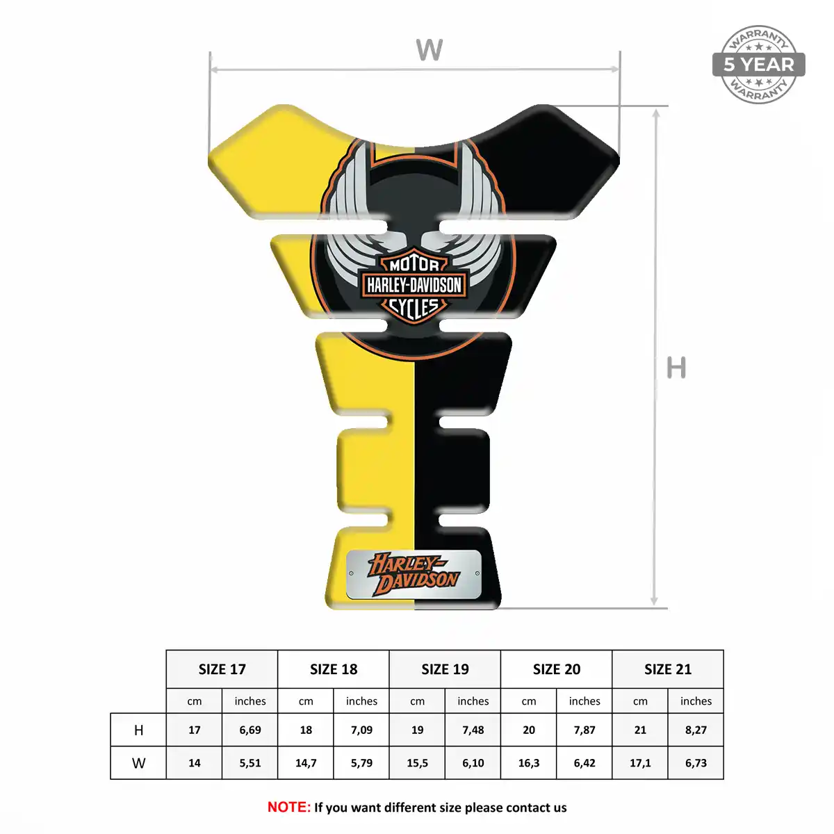 Harley Tank Protector Guard Motorcycle Sleek Style