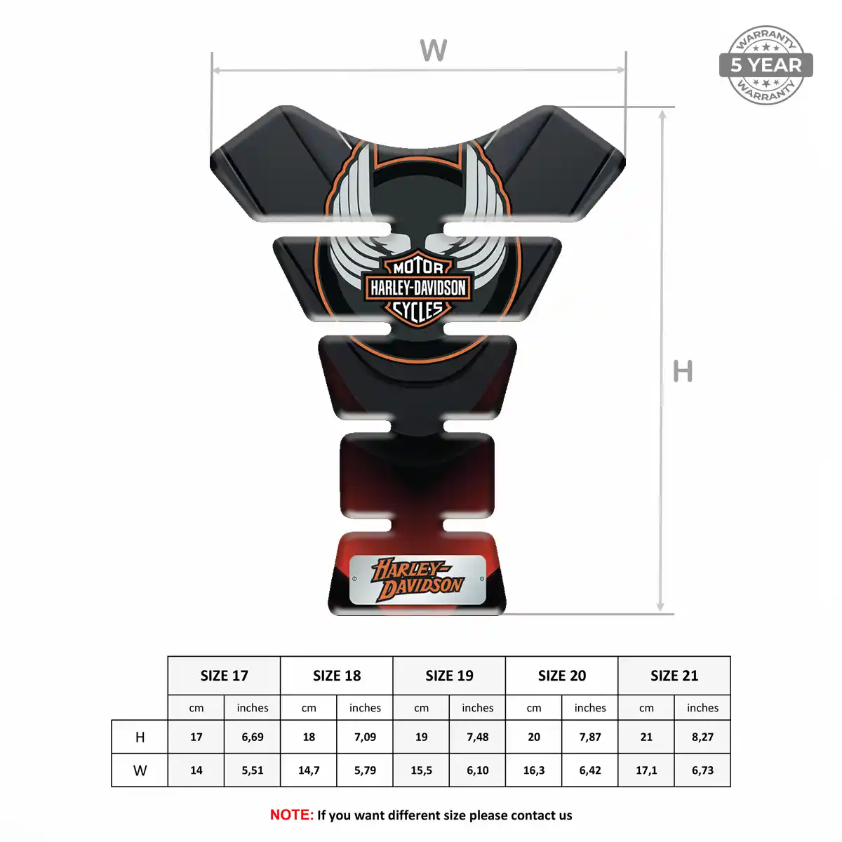 Harley Tank Protector Guard Prestige Line