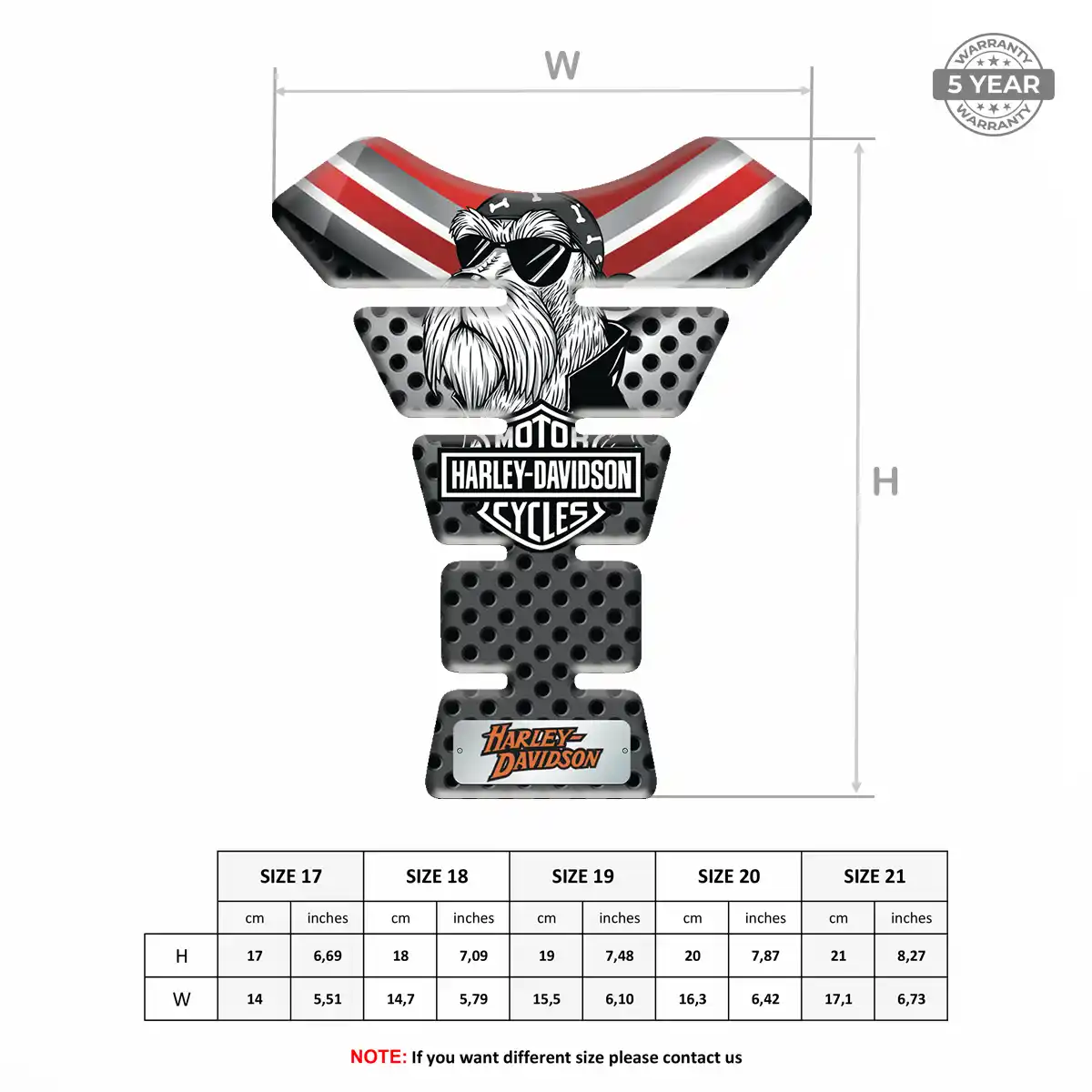 Harley Tank Protector Guard Refined Design