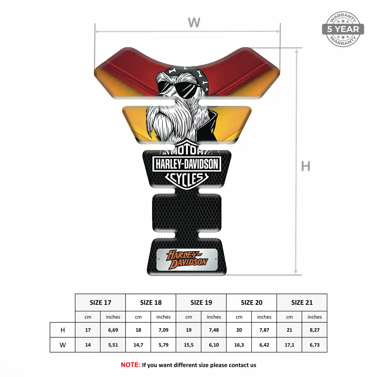 Harley Tank Protector Guards Motorbike Prestige Line