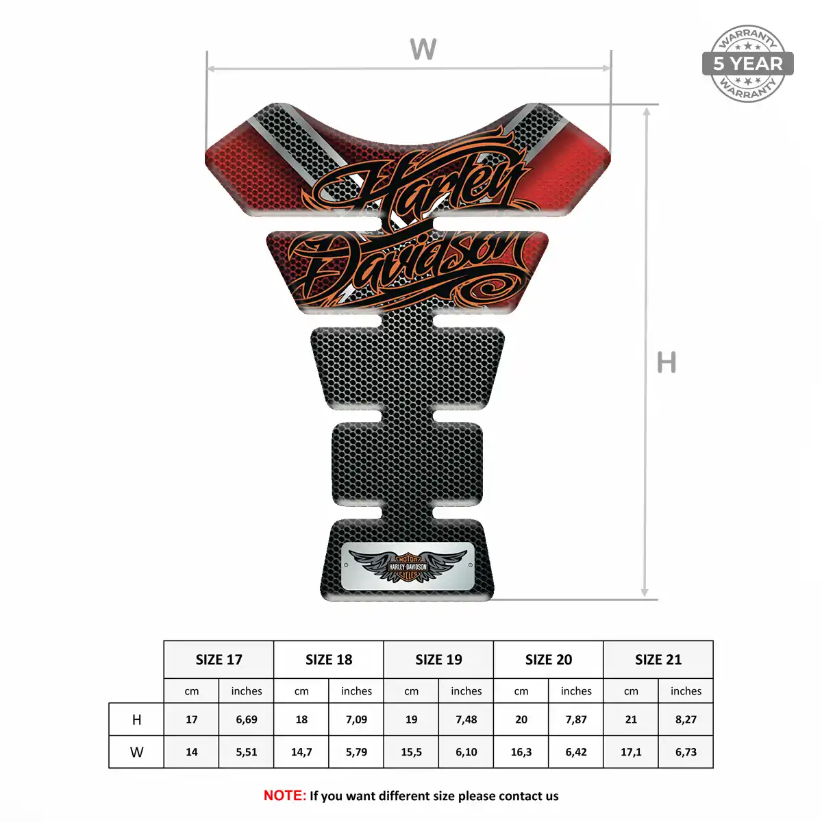 Harley Tank Protector Guards Motorcycle Sleek Style