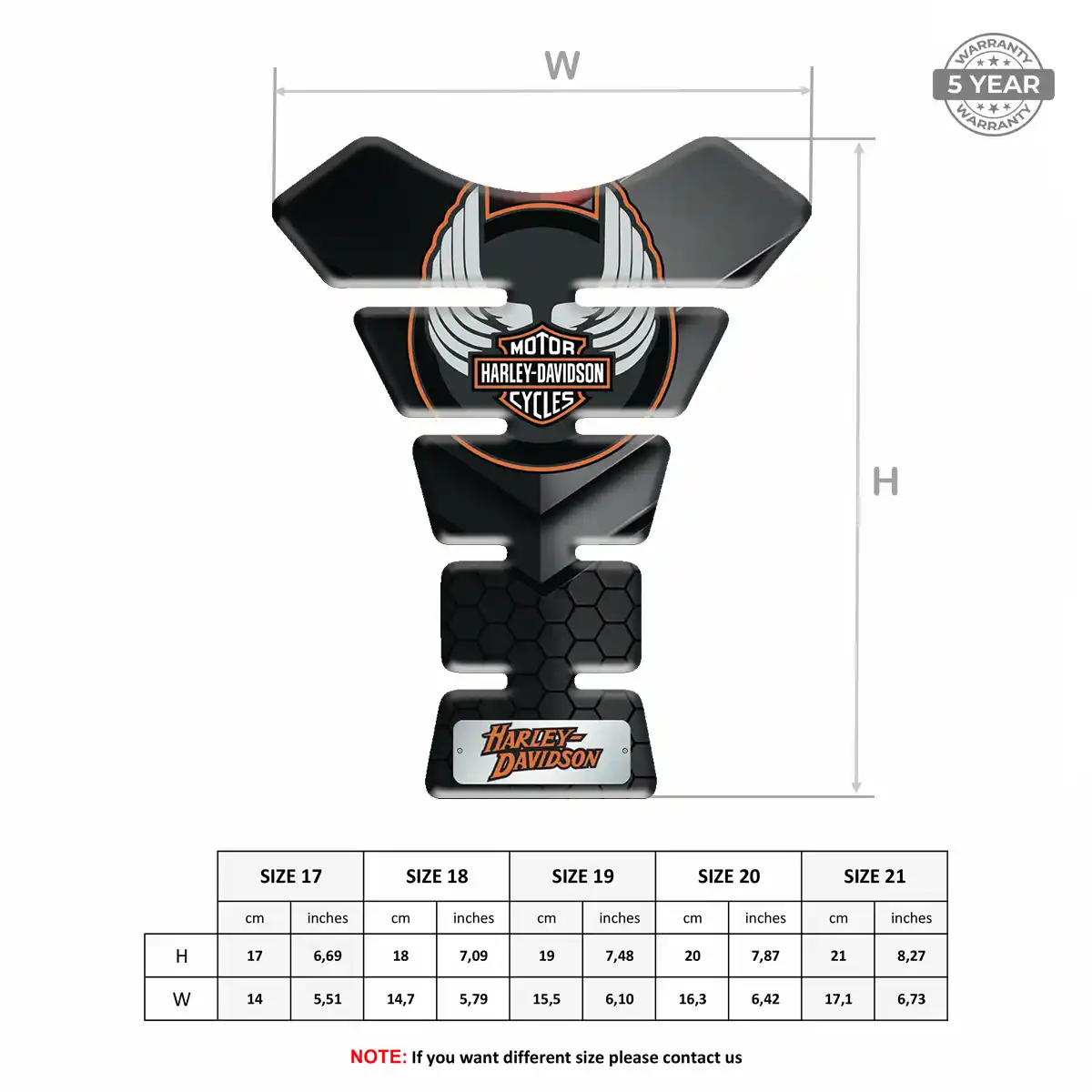 Harley Tank Protector Motorbike Signature Grade