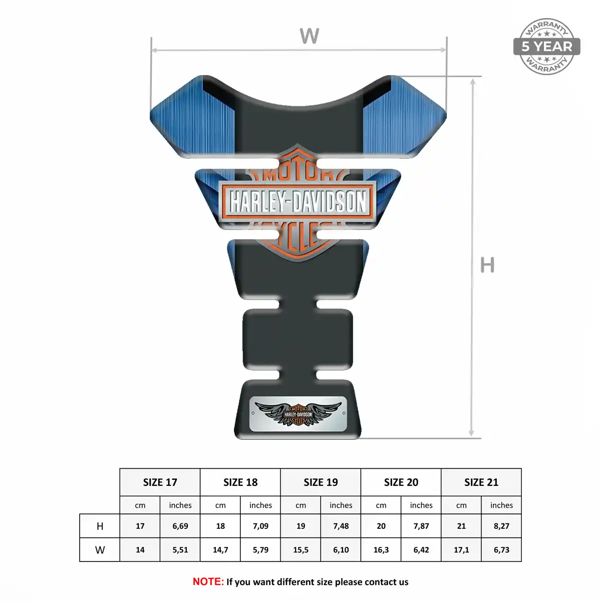 Harley Tank Protector Motorbike Sleek Style