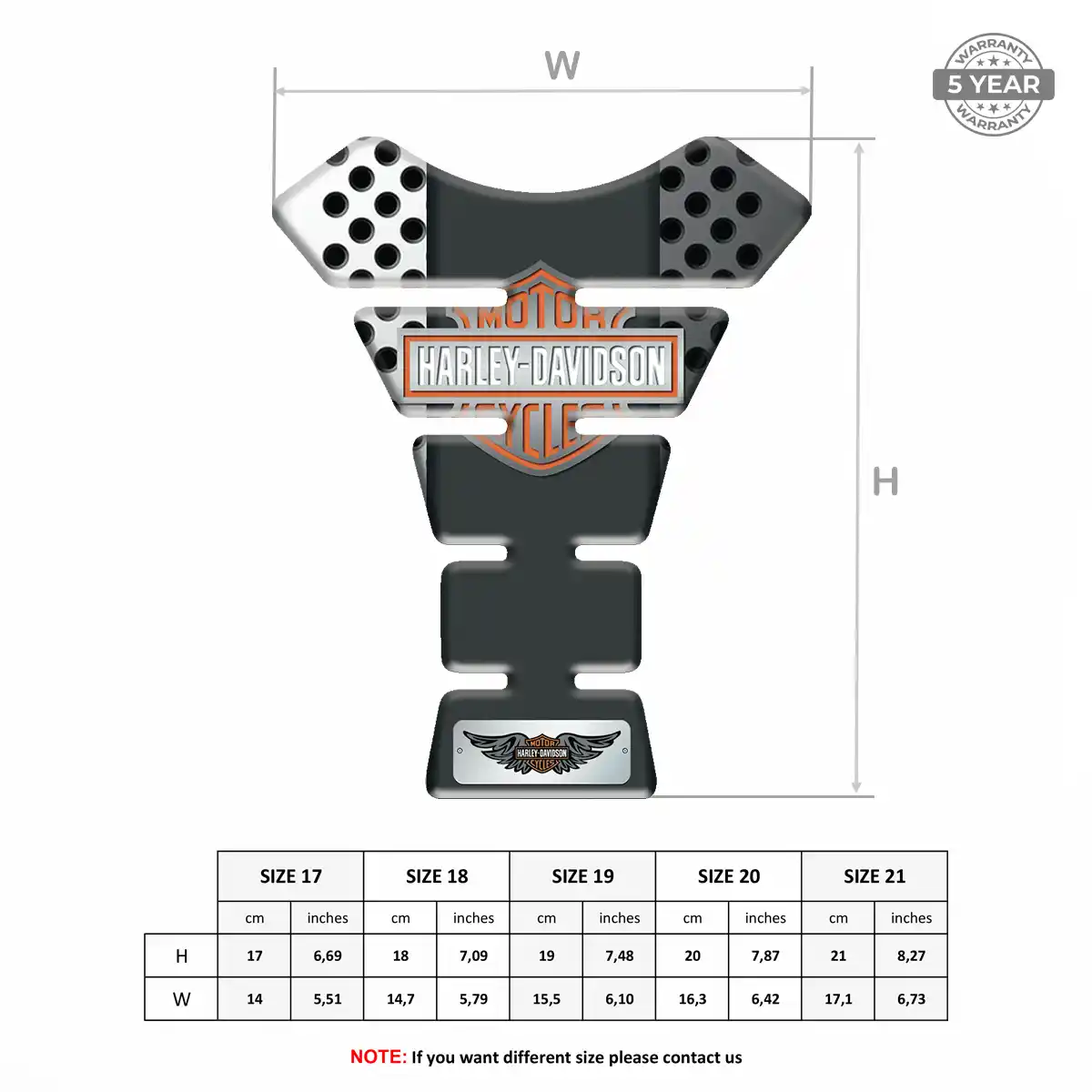 Harley Tank Protector Motorcycle Sleek Style