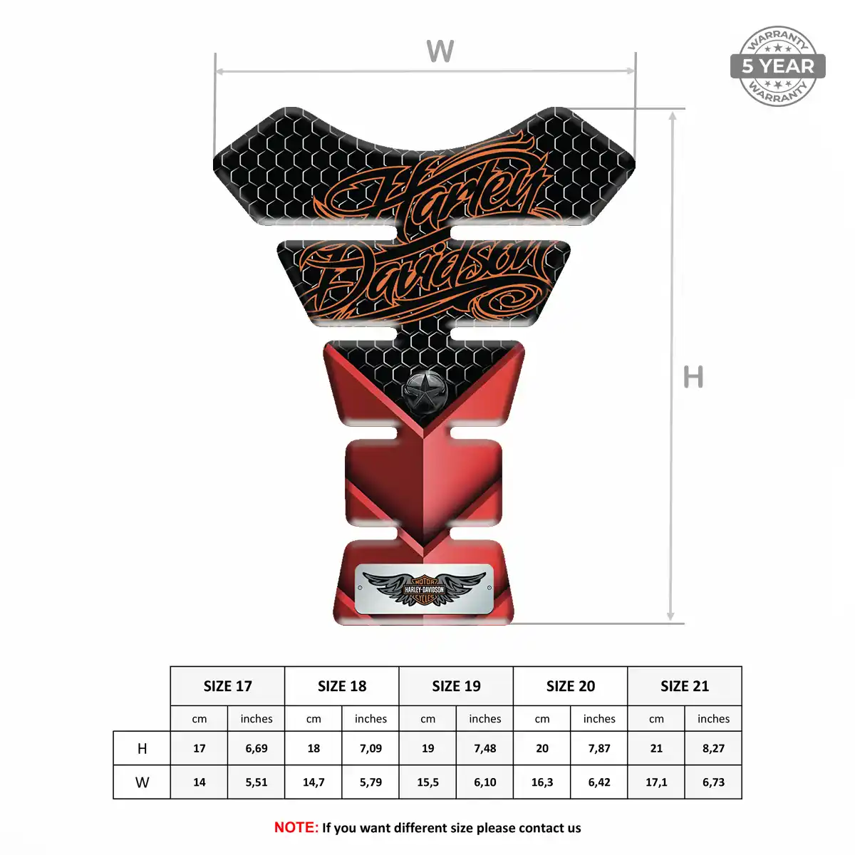 Harley Tank Protector Pad Prime Quality