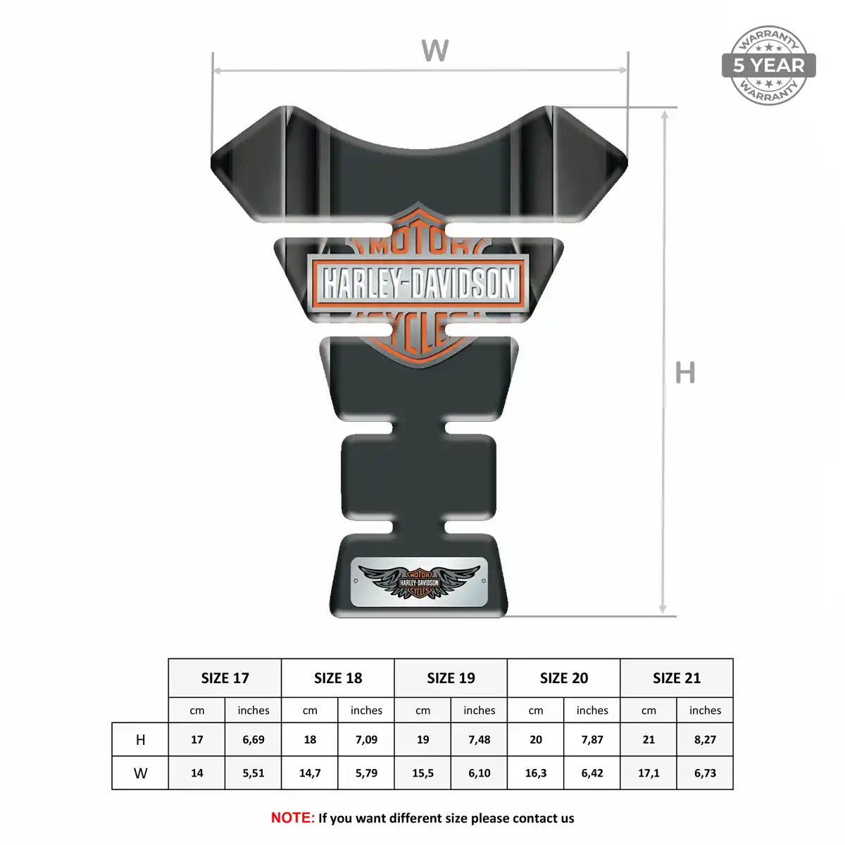 Harley Tank Protector Pad Refined Design