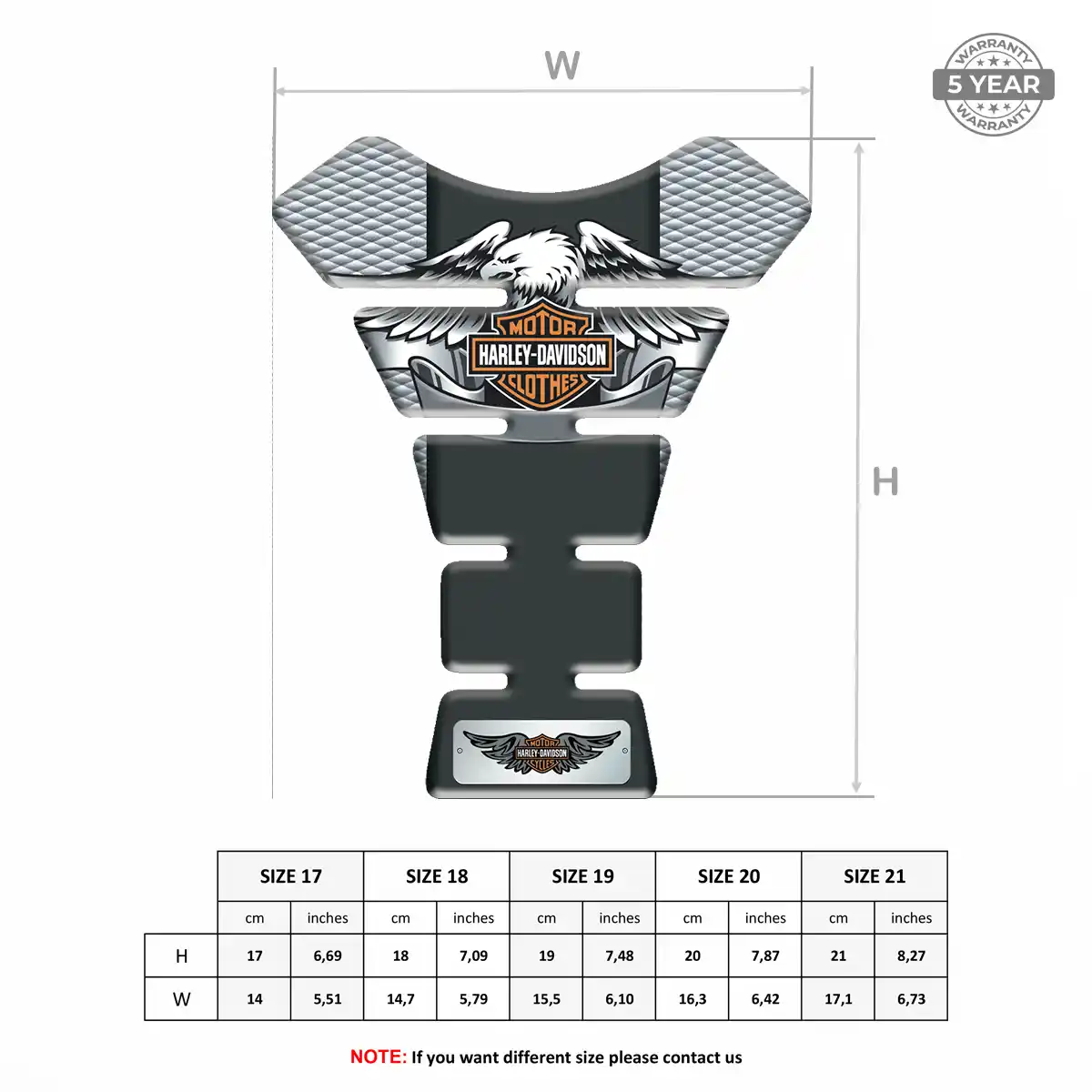 Harley Tank Protector Pad Signature Grade