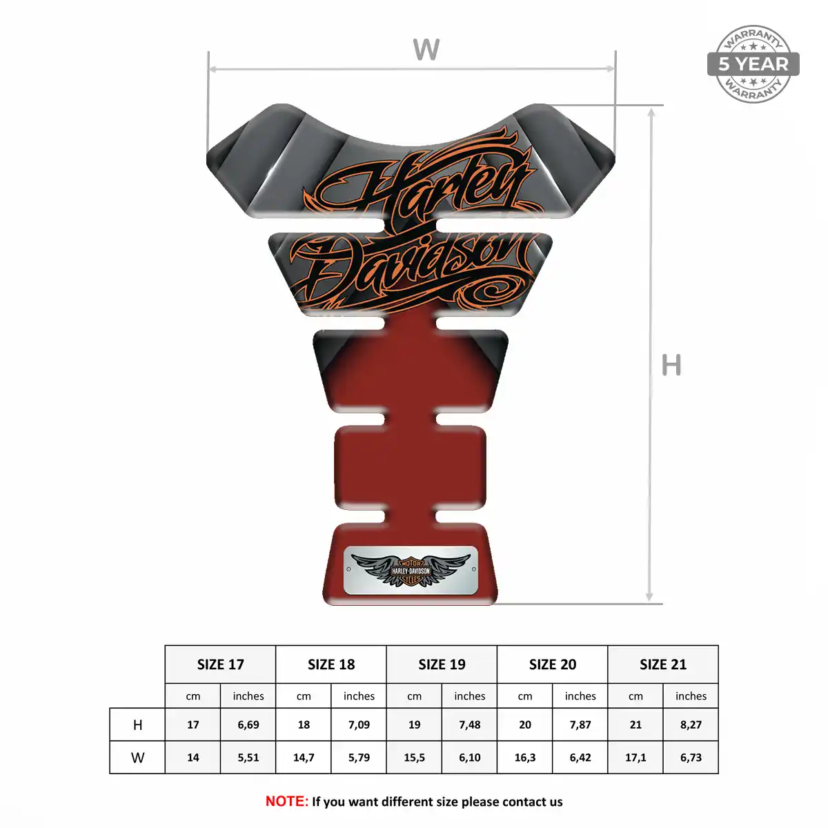 Harley Tank Protector Pad Superior Craft
