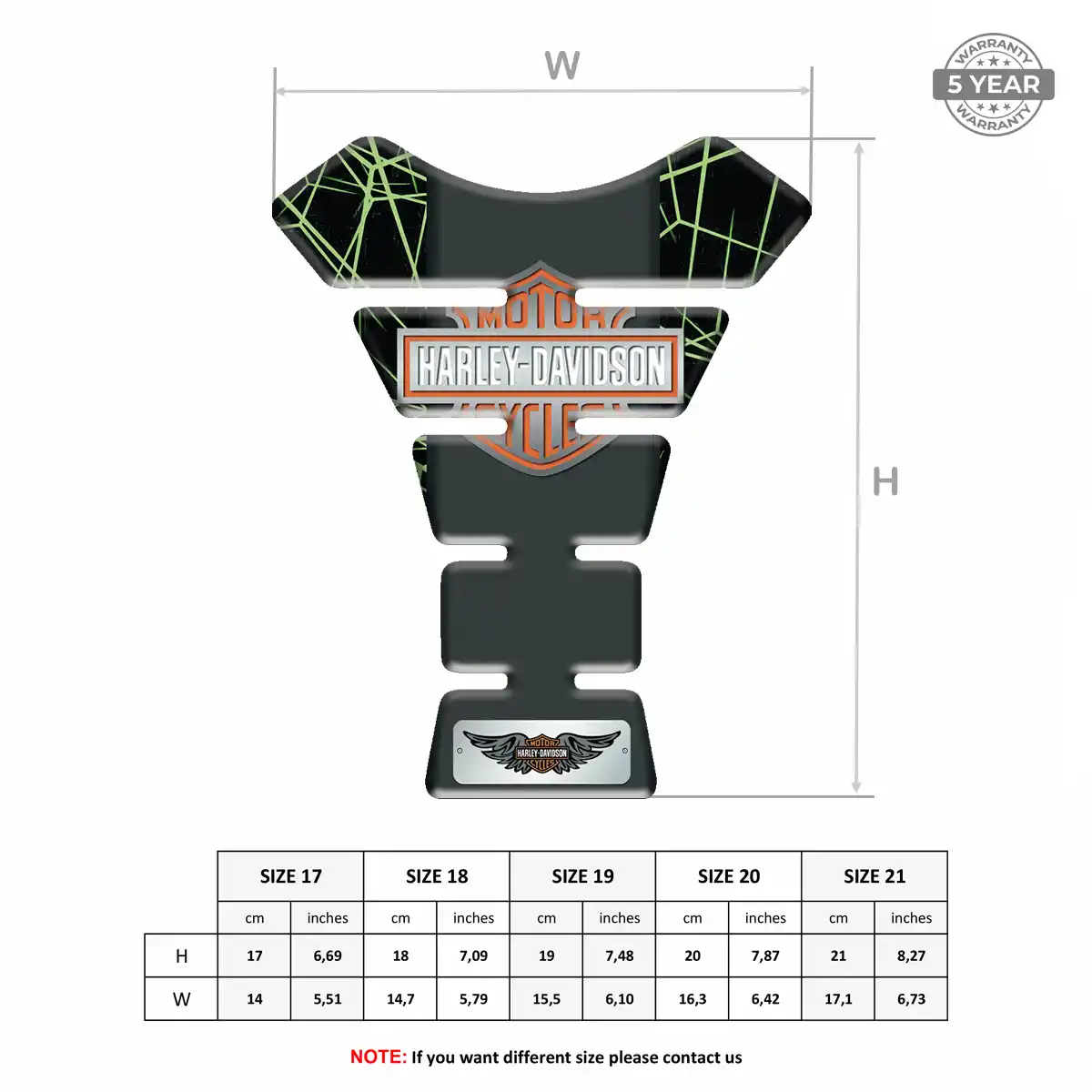Harley Tank Protector Pads Motorbike Prime Quality