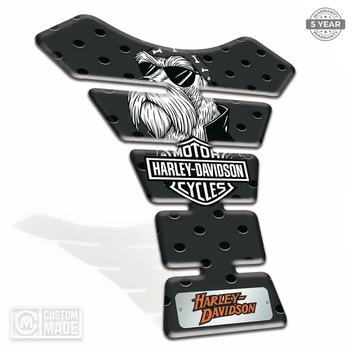 Harley Tank Protector Pads Motorcycle Elite Finish