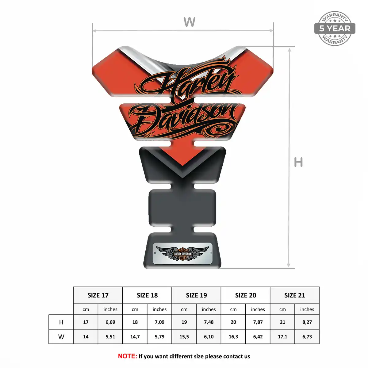 Harley Tank Protector Pads Motorcycle Refined Design