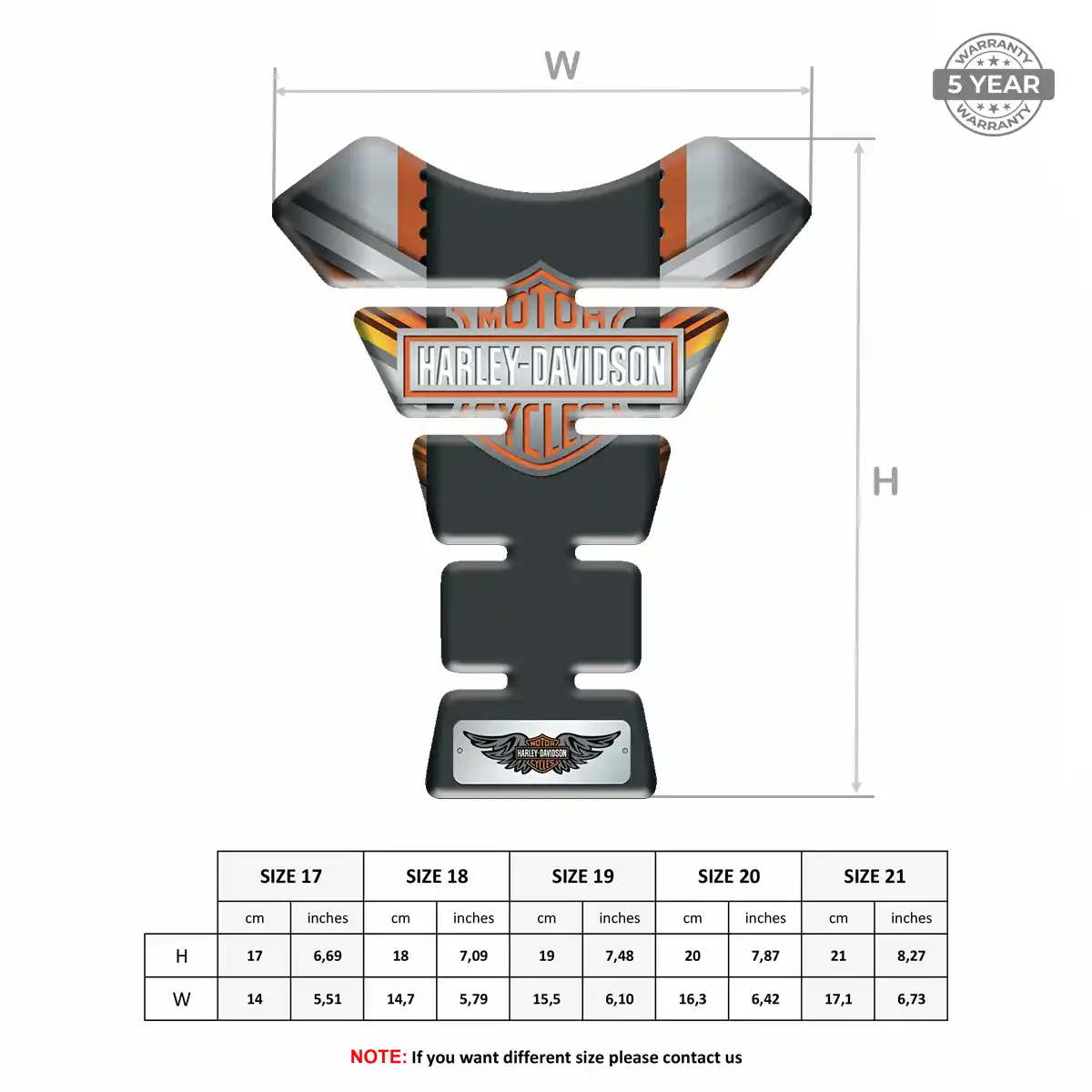 Harley Tank Protector Pads Motorcycle Superior Craft