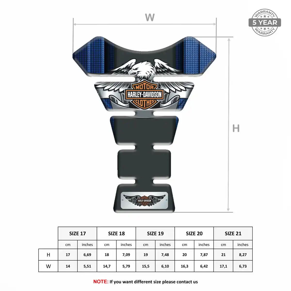 Harley Tank Protector Pads Prestige Line