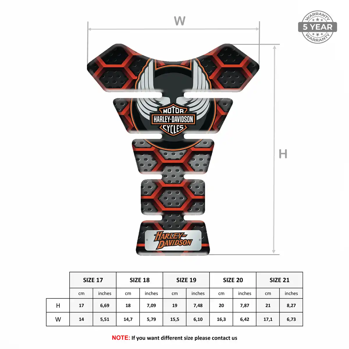 Harley Tank Protector Pads Signature Grade