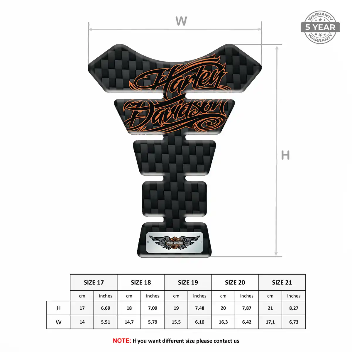 Harley Tank Protector Sleek Style