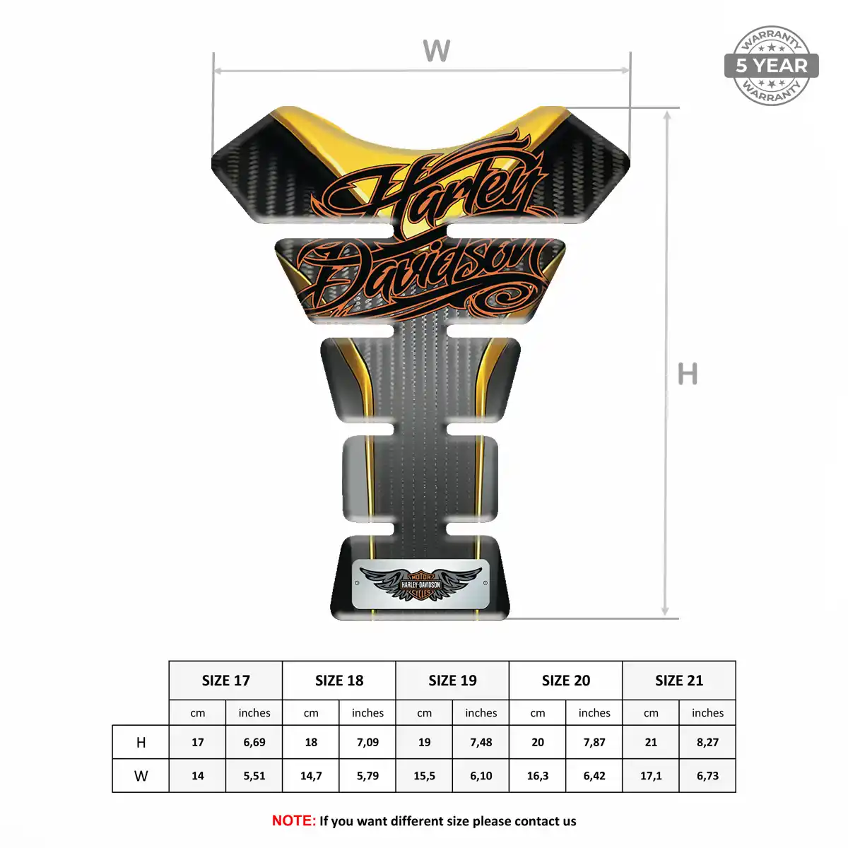 Harley Tank Scratch Protector Elite Finish