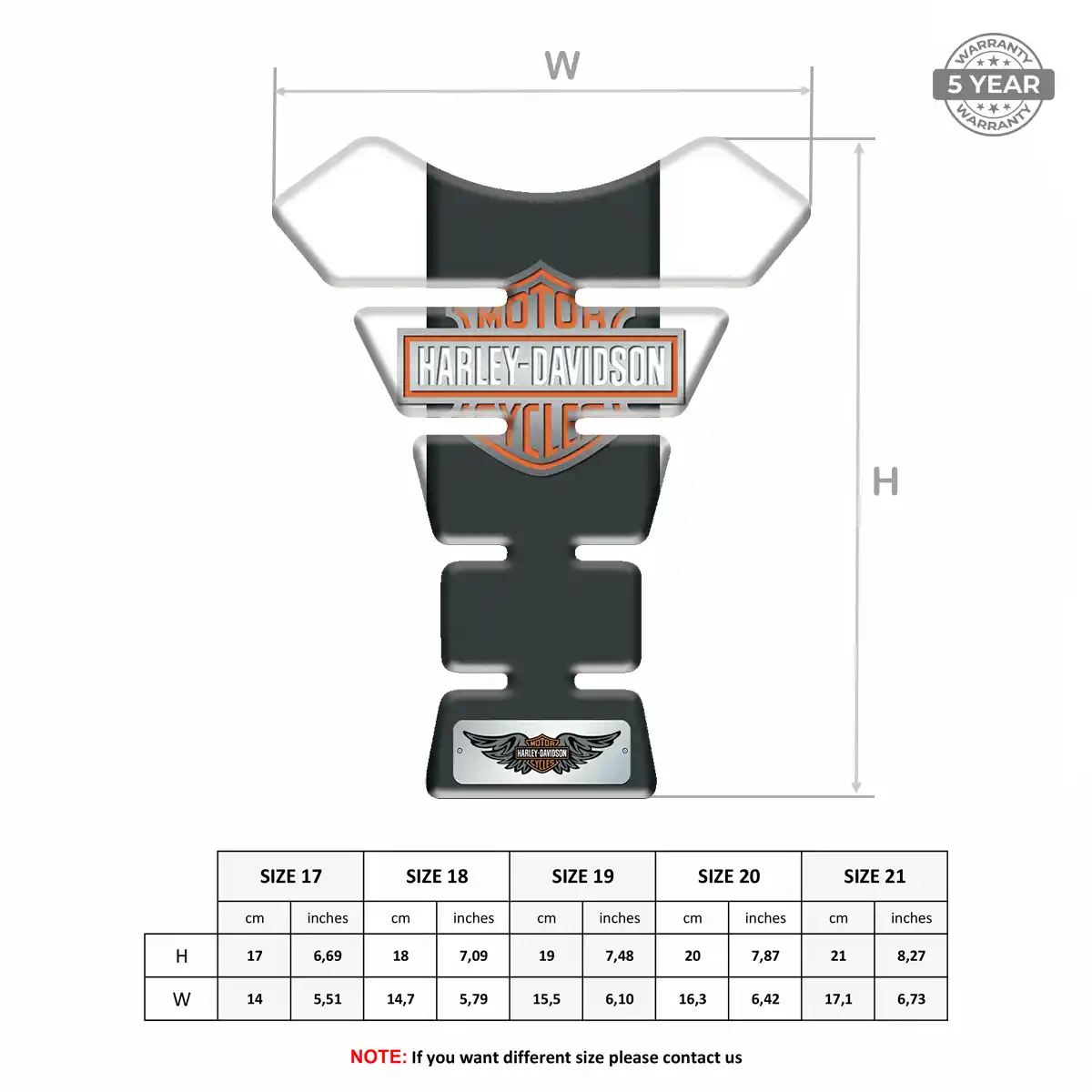 Harley Tank Scratch Protector Prestige Line