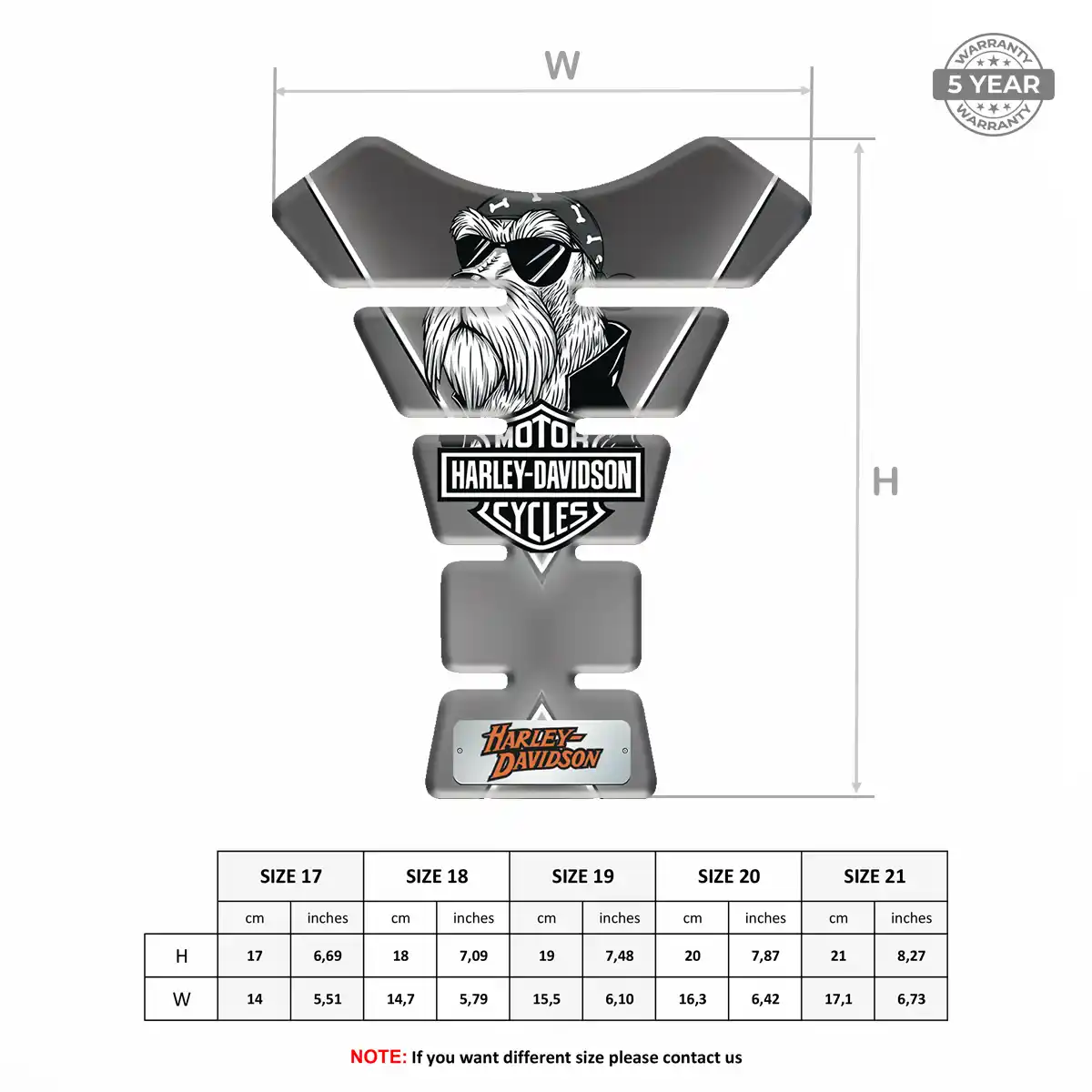 Harley Tank Scratch Protector Prime Quality