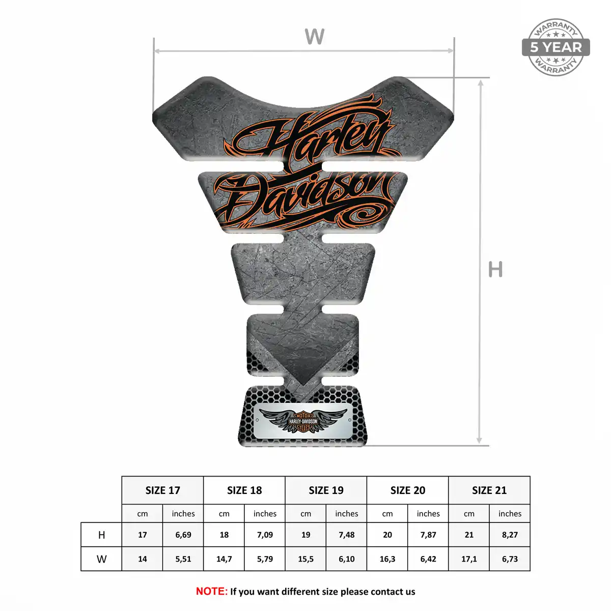 Harley Tank Scratch Protector Refined Design