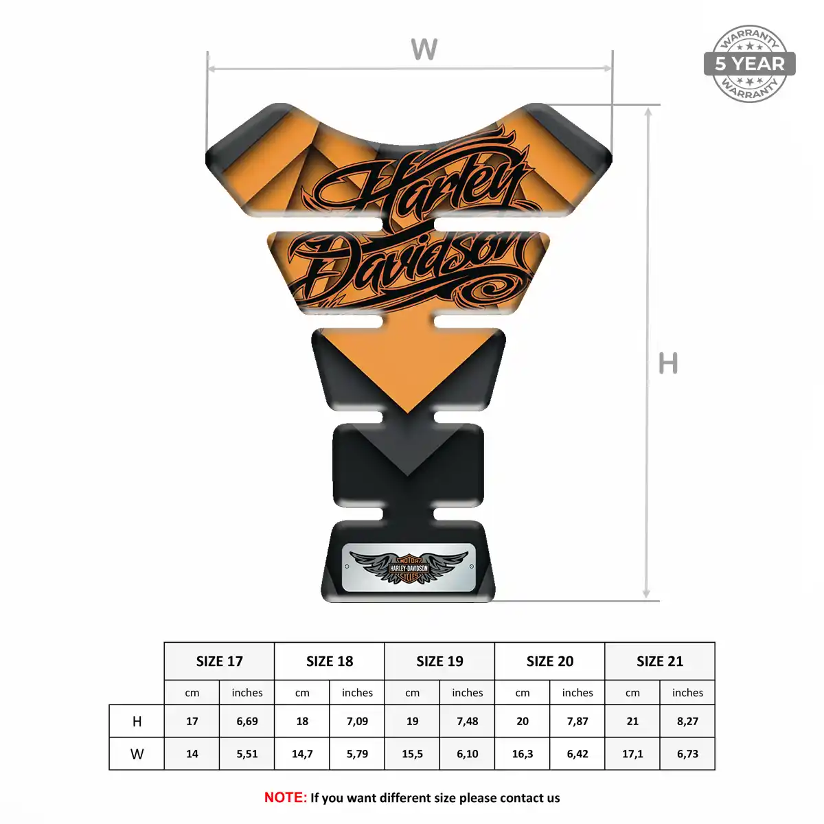 Harley Tank Scratch Protector Sleek Style