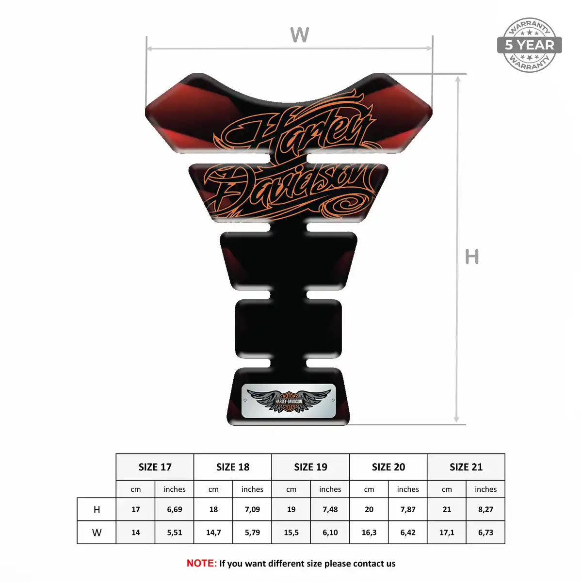Harley Tank Scratch Protector Superior Craft