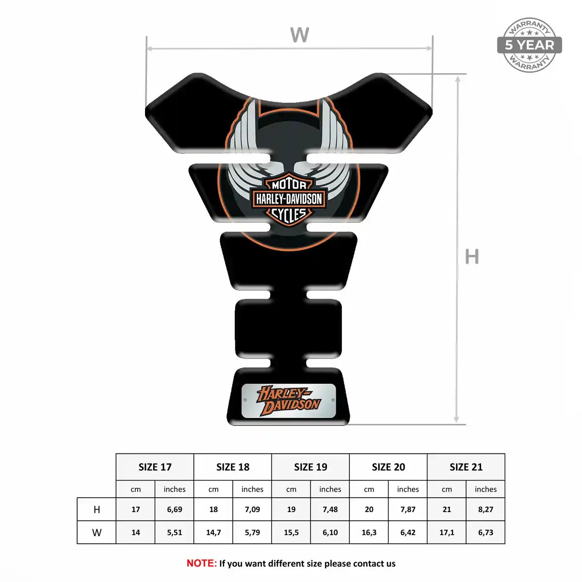 Harley Tank Sticker Prestige Line