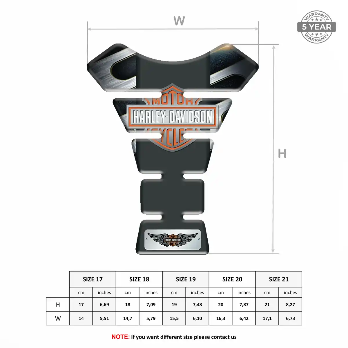 Harley Tank Sticker Prime Quality