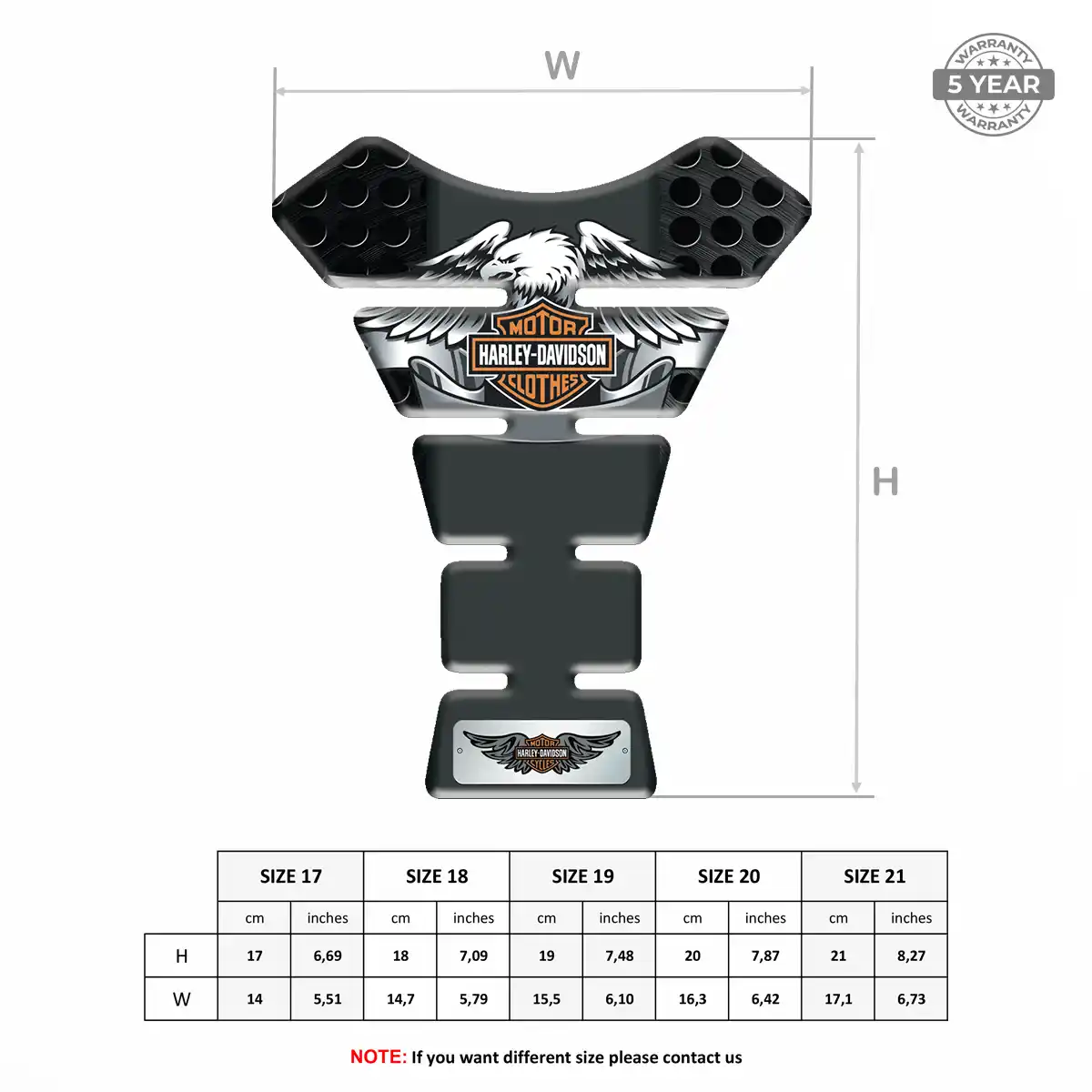 Harley Tank Sticker Signature Grade