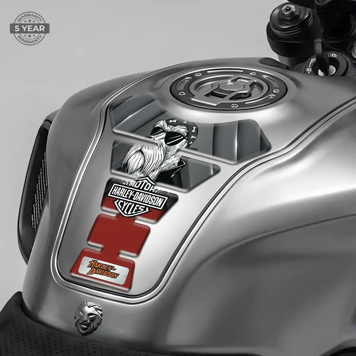 Harley Tank Sticker Sleek Style