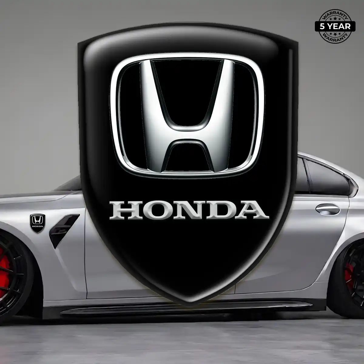 Honda 3D Badge Sticker Premium Dome