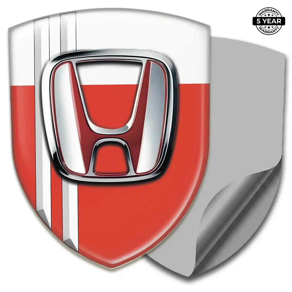 Honda 3D Badge Sticker Sleek Style