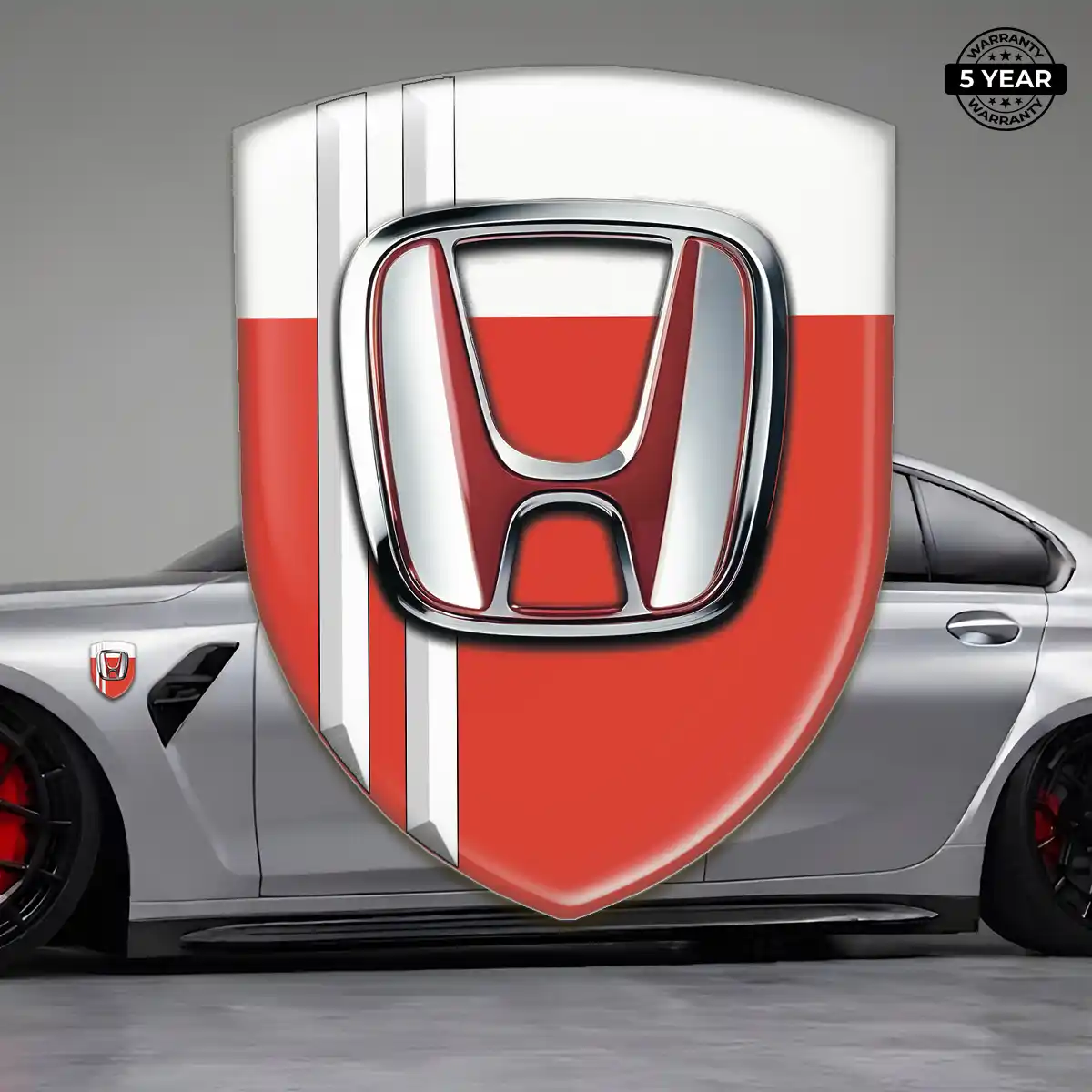 Honda 3D Badge Sticker Sleek Style