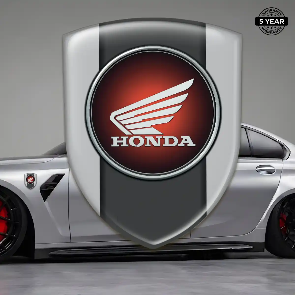 Honda 3D Domed Sticker Sleek Style