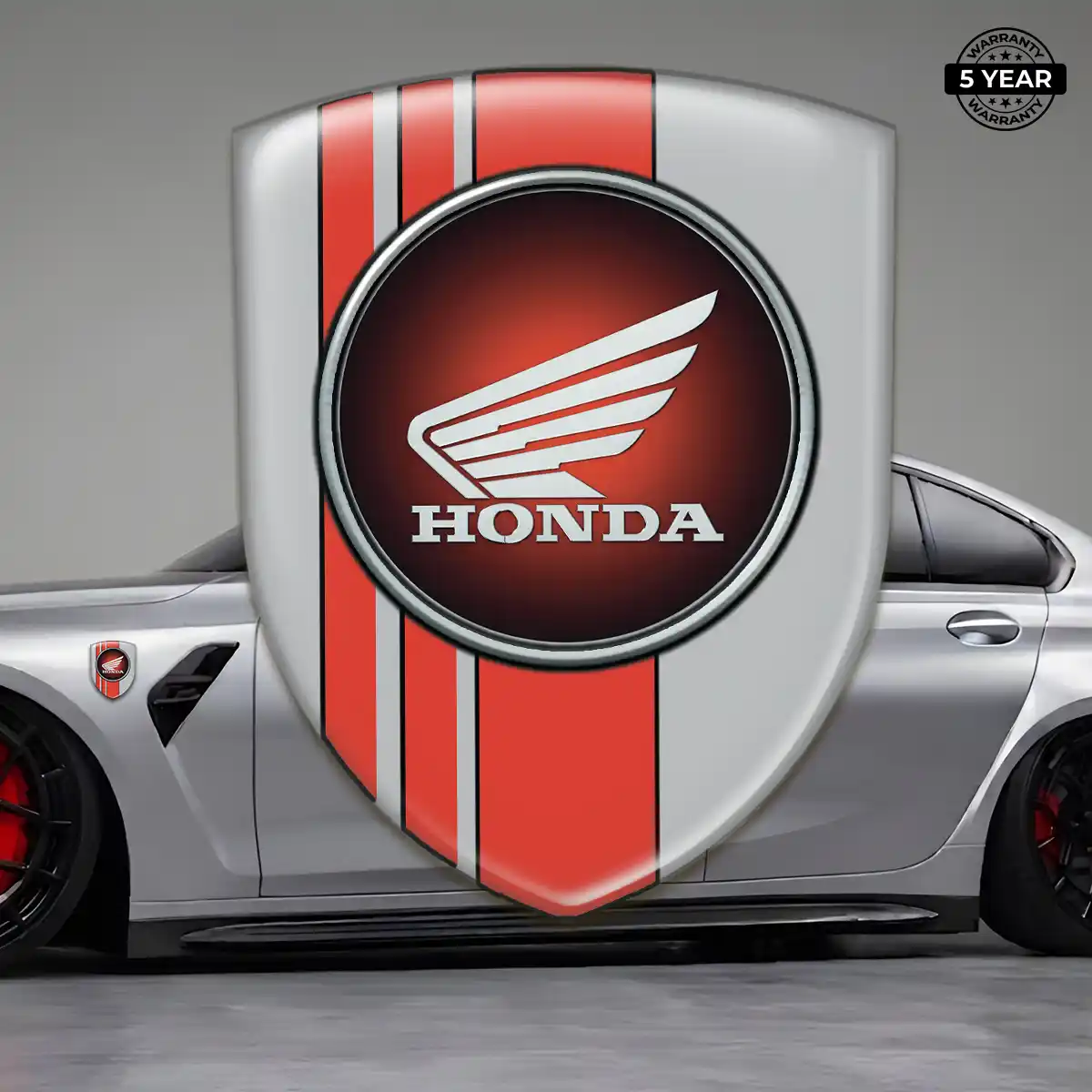 Honda 3D Emblem Sticker Cabin Style