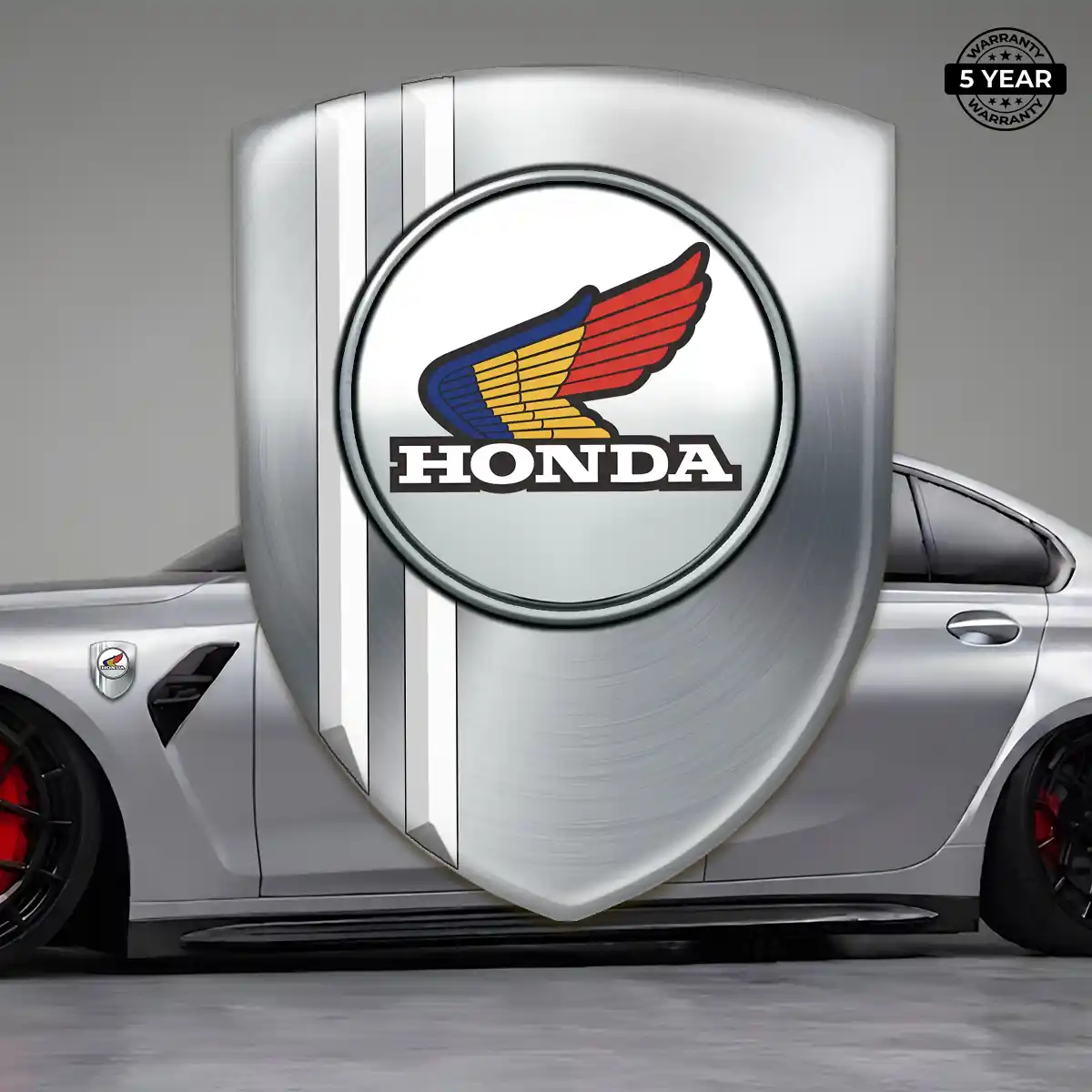 Honda 3D Emblem Sticker Refined Design