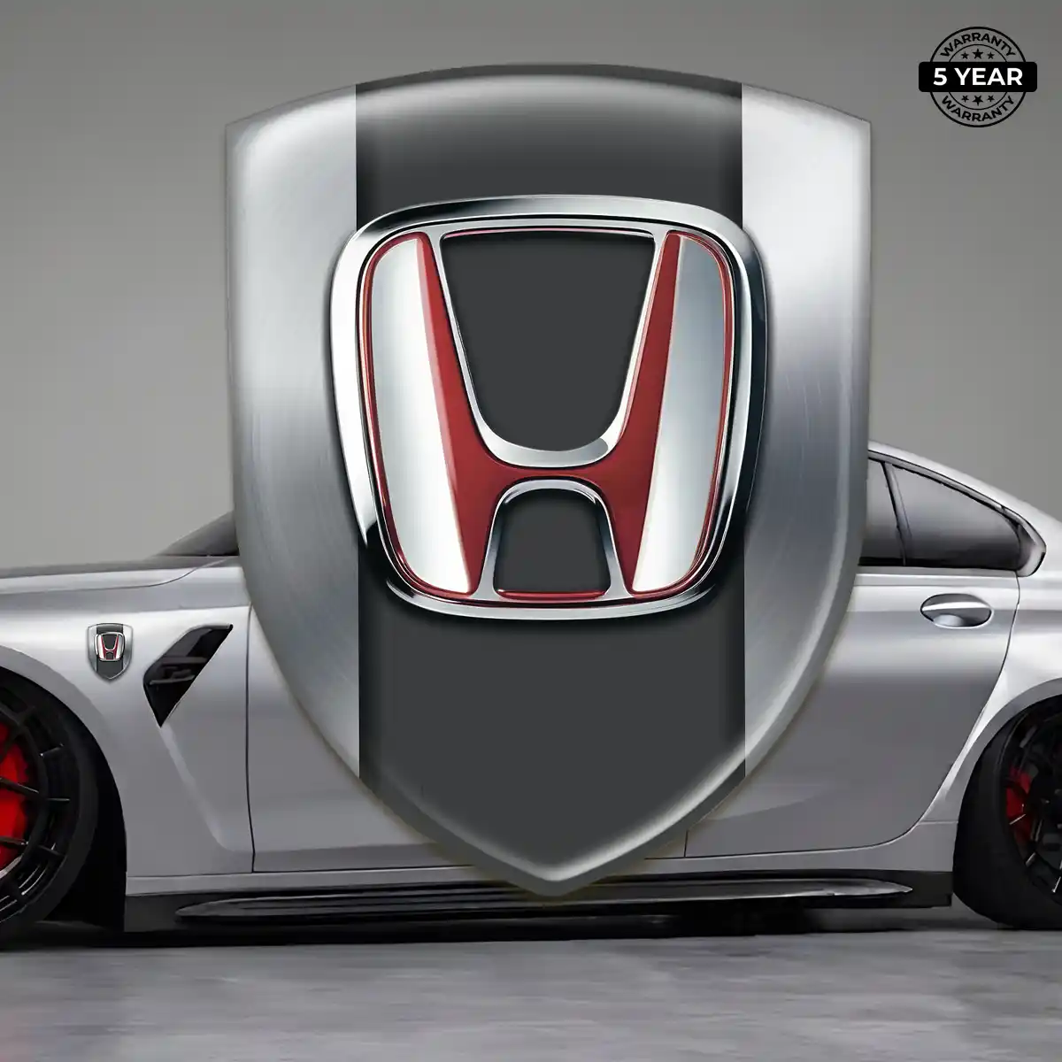 Honda 3D Emblem Sticker Sleek Style