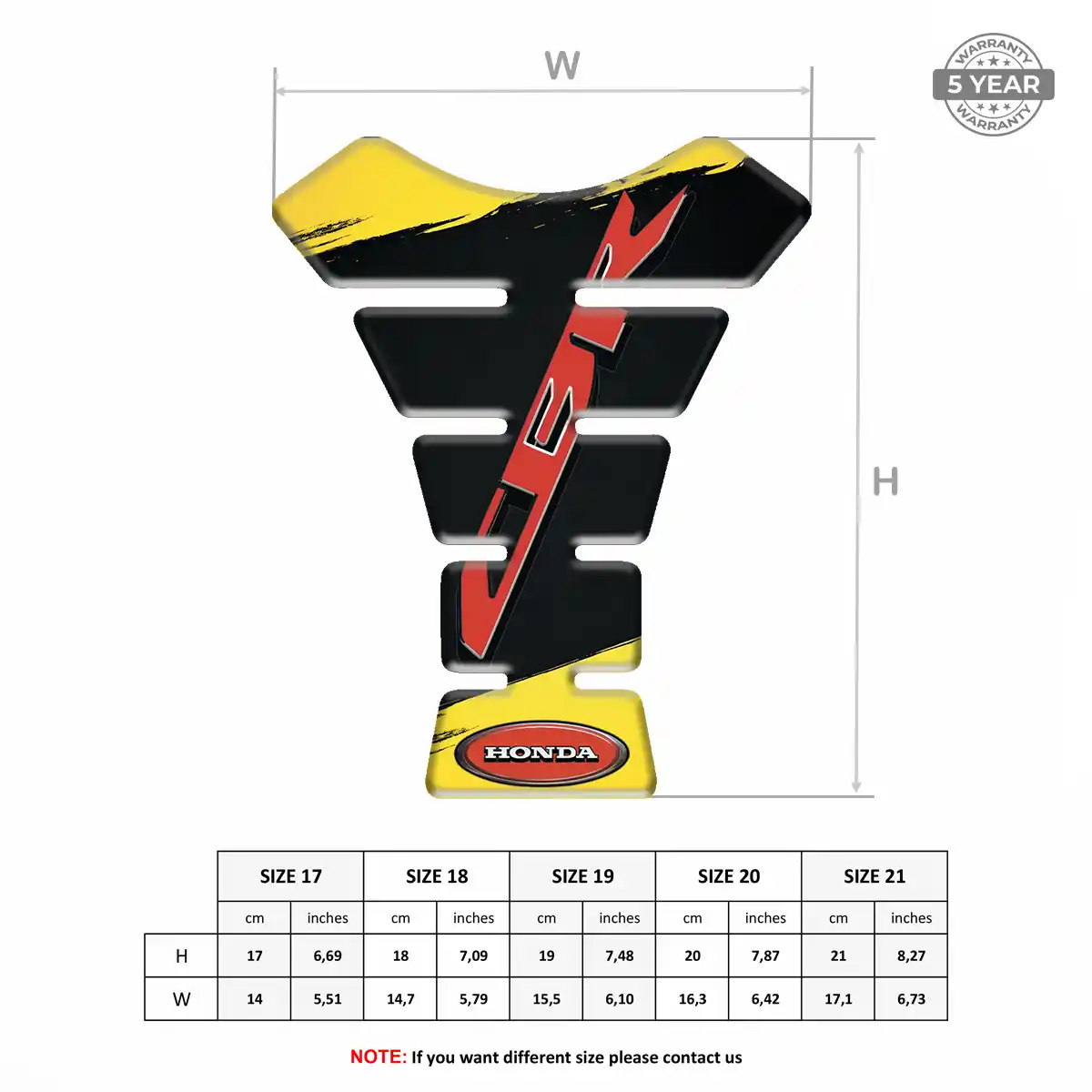 Honda 3D Gel Tank Pad Elite Edition