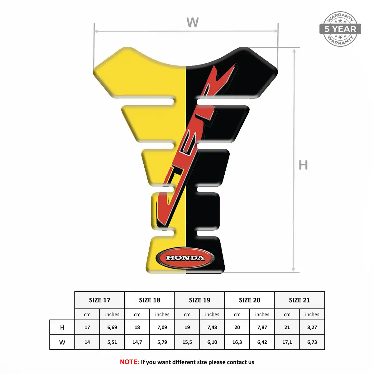 Honda 3D Gel Tank Pad Exclusive Series