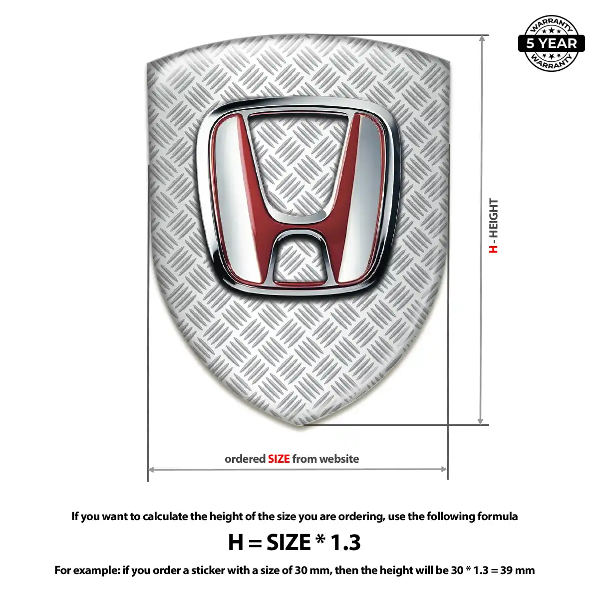Honda Automotive Logo Sticker Elite Edition
