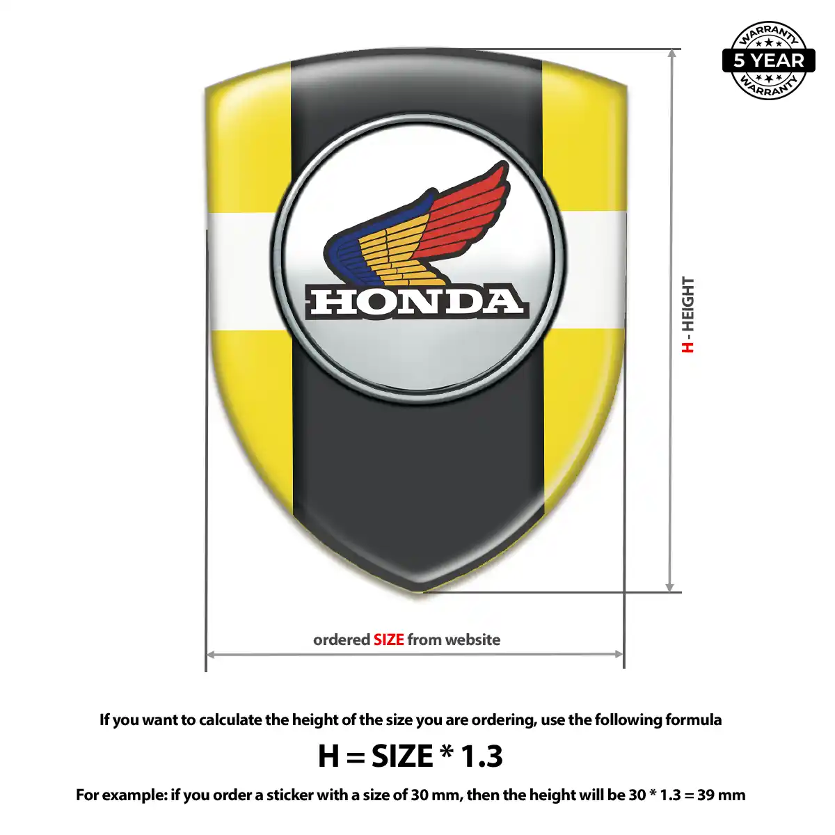 Honda Badge Deluxe Edition