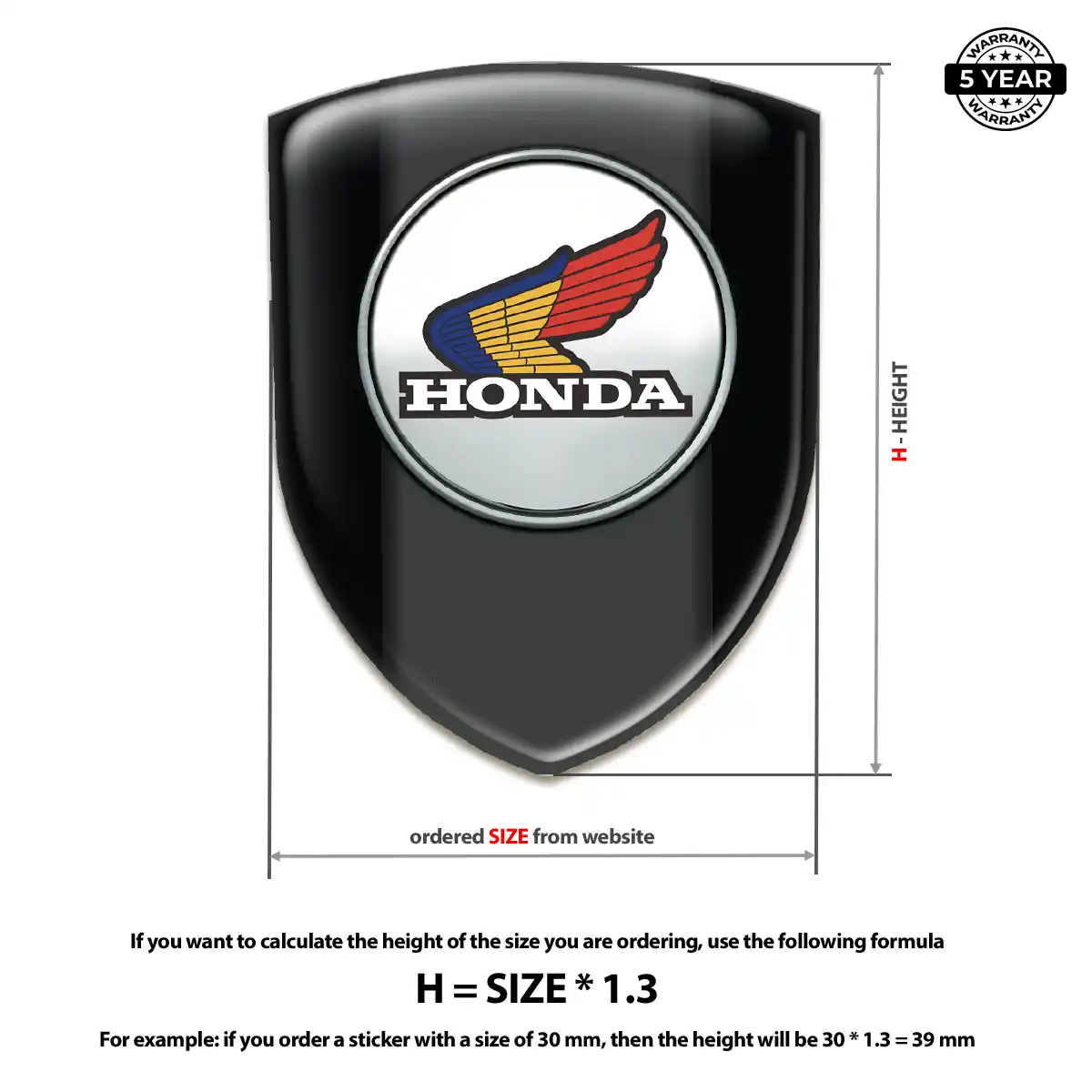 Honda Badge Elite Finish