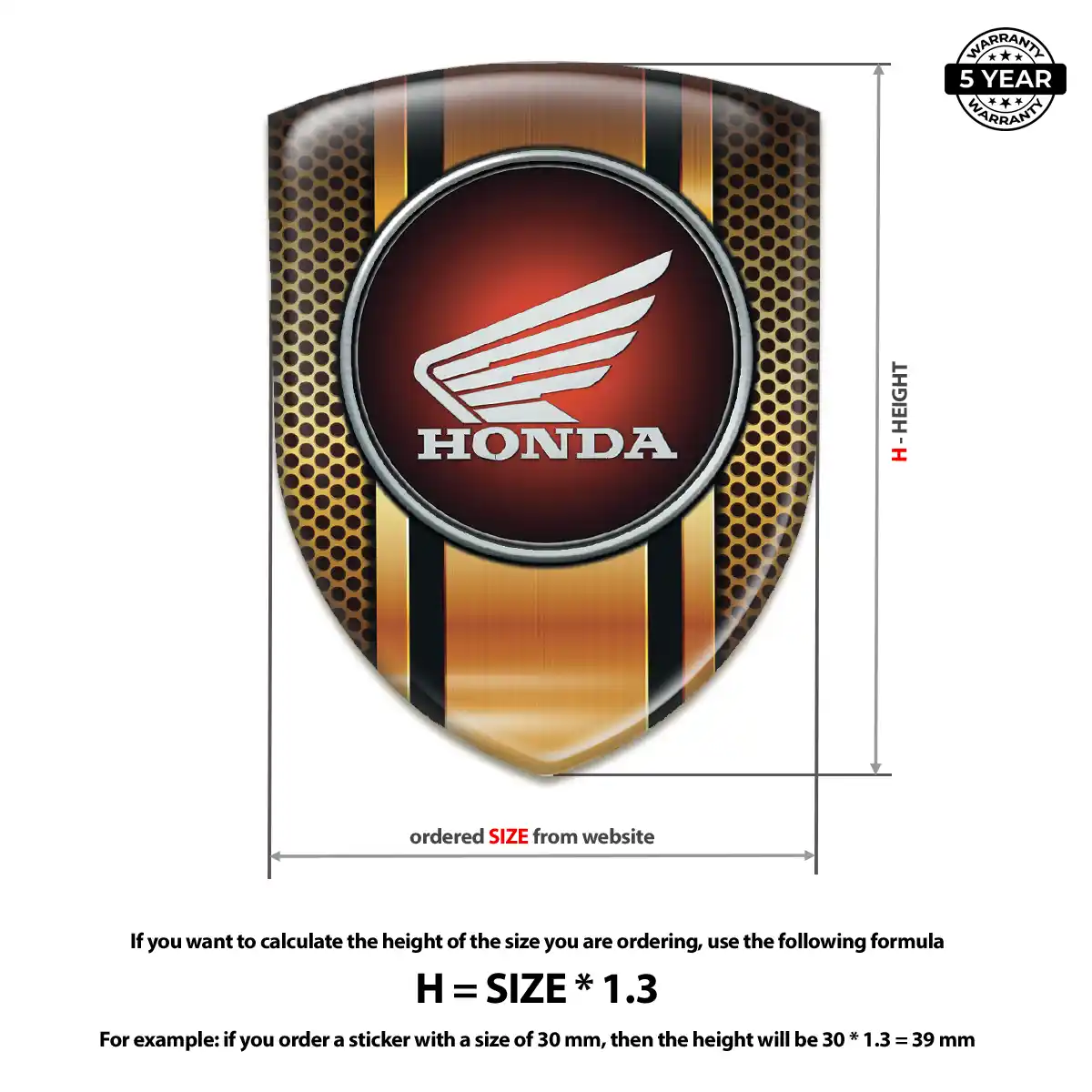 Honda Badge Exterior Luxe
