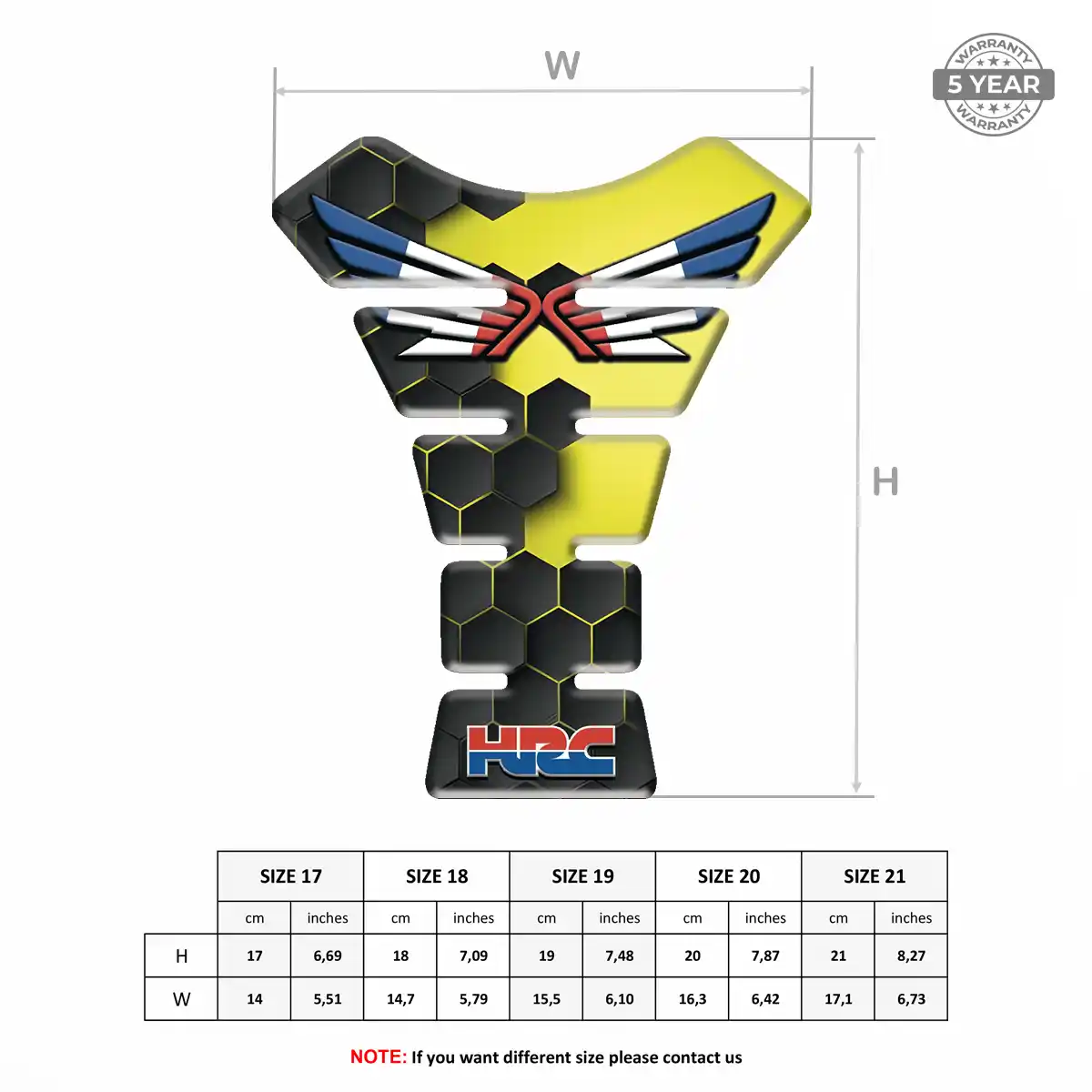 Honda Bike Tank Protector Prestige Line