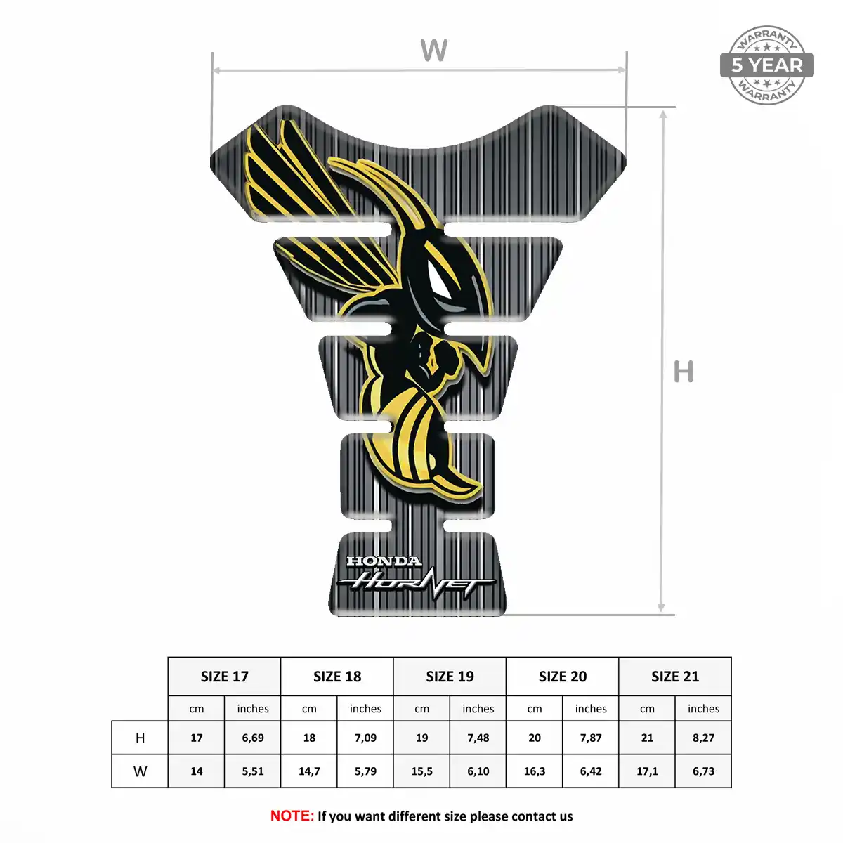 Honda Bike Tank Protector Refined Design