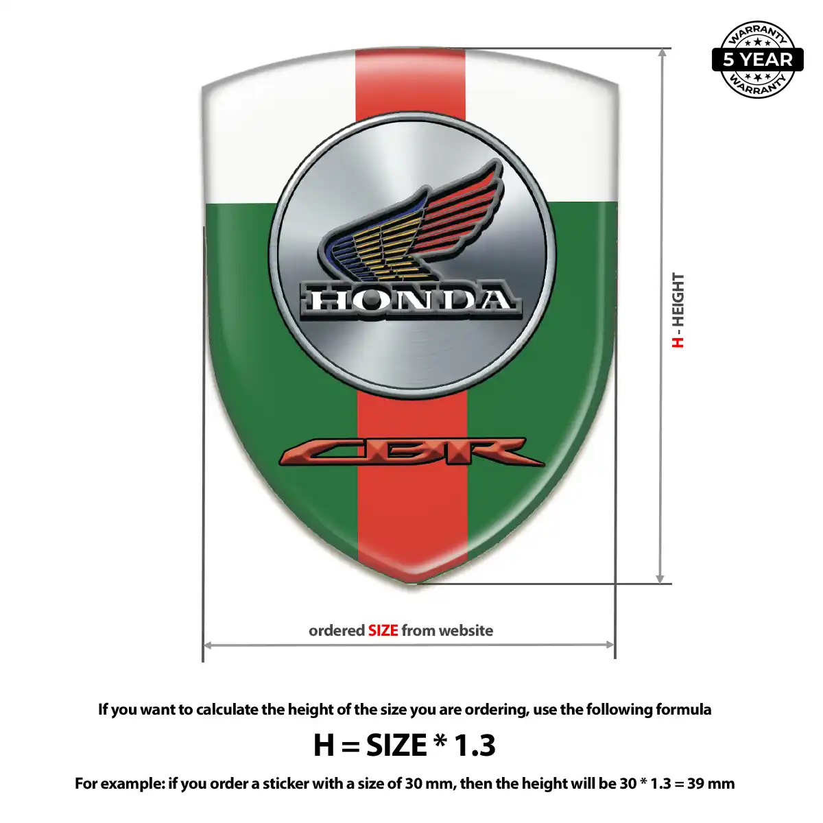 Honda Car Badge Sticker Prime Quality