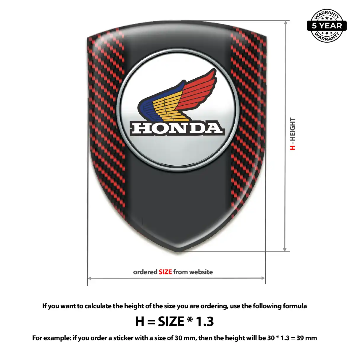 Honda Car Emblem Overlay Exclusive Series