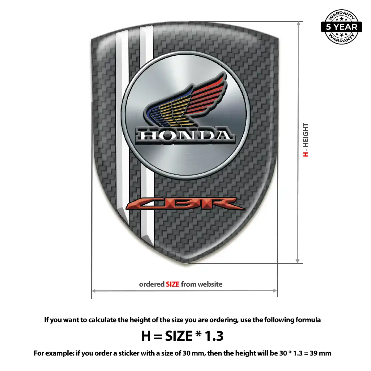 Honda Car Emblem Overlay Exterior Luxe