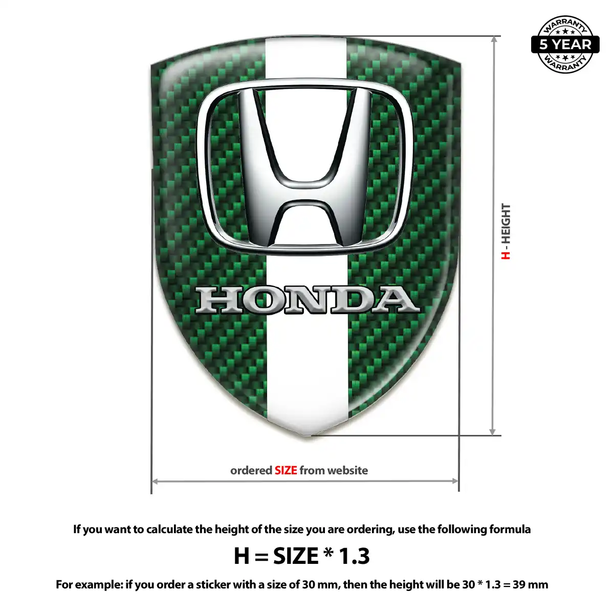 Honda Car Emblem Overlay Interior Elegance
