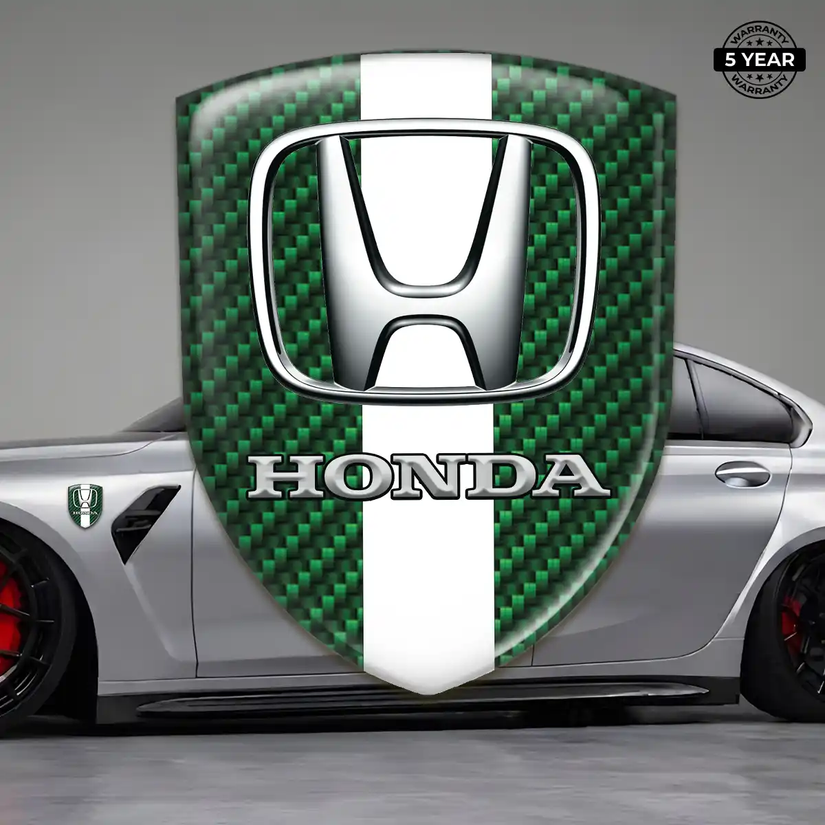Honda Car Emblem Overlay Interior Elegance