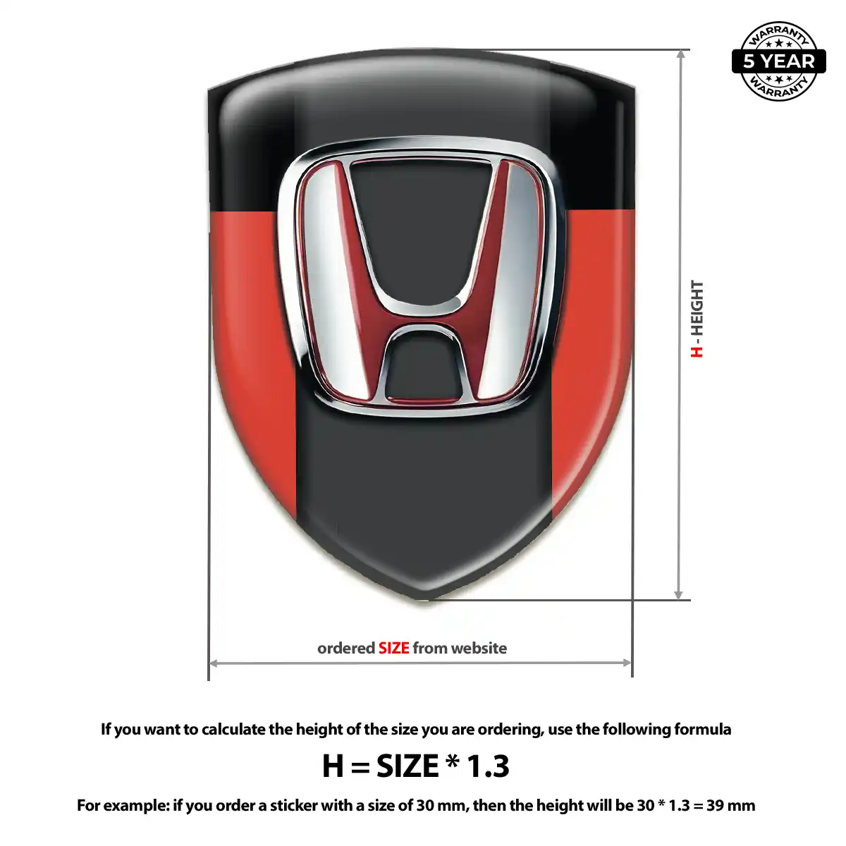 Honda Car Emblem Overlay Noble Edition